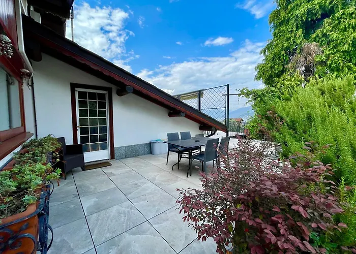 度假居 Marena: Vista Lago, Giardino, Parcheggio 贝拉焦